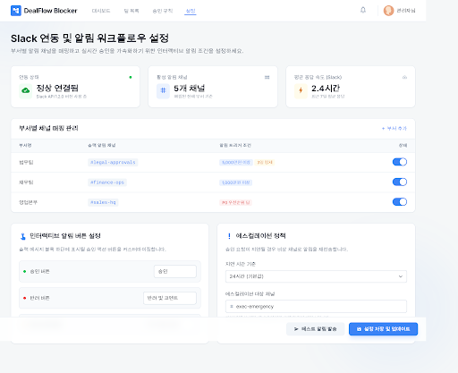 Prototype /settings/slack